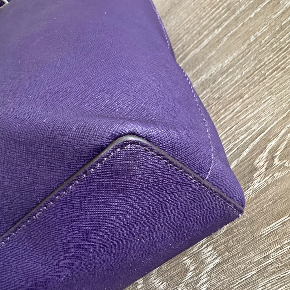 Michael Kors Purple Tote Bag - Picture 13 of 16